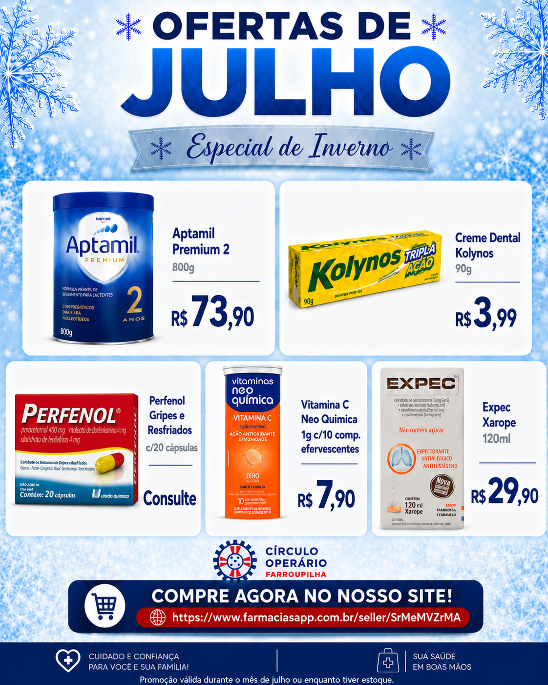 Os melhores preços do mês esperam por você! Confira as ofertas de julho e compre com praticidade pelo nosso site.<