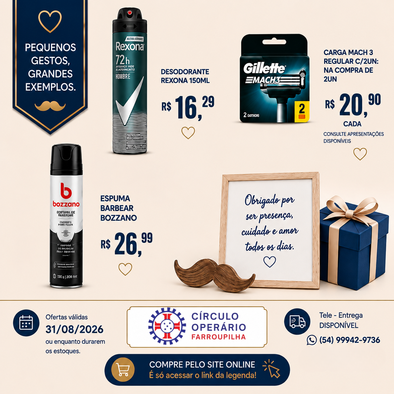 Cuidado, carinho e ofertas especiais para quem sempre esteve ao seu lado!<